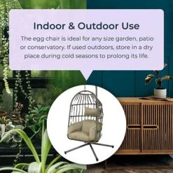 Idooka Rattan Hanging Garden Egg Chair -Green Haven Shop 0420Indoor20Outdoor