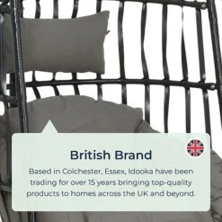 Idooka Rattan Hanging Garden Egg Chair -Green Haven Shop 0520British20Brand