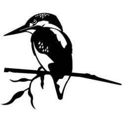 Kingfisher Bird Silhouette Fence / Tree Garden Ornament Steel Bird Decoration -Green Haven Shop 1308 1