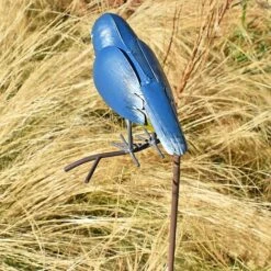 Metal Kingfisher Garden Stake 1m Tall Outdoor Bird Ornament -Green Haven Shop 2454 6