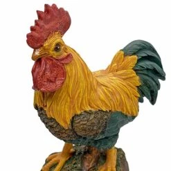 Standing Cockerel Bird Garden Animal Ornament -Green Haven Shop 3210S 4