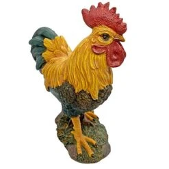 Standing Cockerel Bird Garden Animal Ornament -Green Haven Shop 3210S 8