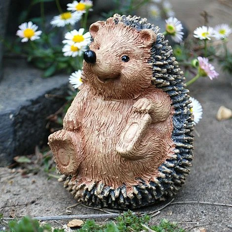 Set Of 3 Hedgehog Garden Animal Ornaments Outdoor Statues 2 Set Of 3 Hedgehog Garden Animal Ornaments Outdoor Statues - Image 2