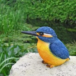 Large Kingfisher Bird Garden Ornament -Green Haven Shop 3707