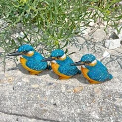 3 Pot Topping Kingfisher Bird Garden Ornaments -Green Haven Shop 3710 7
