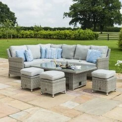 Maze Rattan Oxford Corner Dining Set With Ice Bucket & Rising Dining Table -Green Haven Shop 401760 7