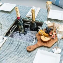 Maze Rattan Oxford Sofa Dining Set With Ice Bucket & Rising Table -Green Haven Shop 401761 6