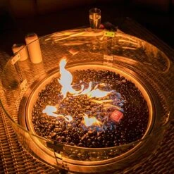 Maze Rattan Oxford Royal Corner Dining Set With Firepit Table -Green Haven Shop 403052 6