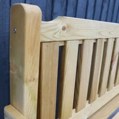 Waltons 2 Seater Pressure Treated Wooden Garden Bench 4ft -Green Haven Shop 4ft Bench Detail 001