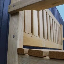 Waltons 2 Seater Pressure Treated Wooden Garden Bench 4ft -Green Haven Shop 4ft Bench Detail 002