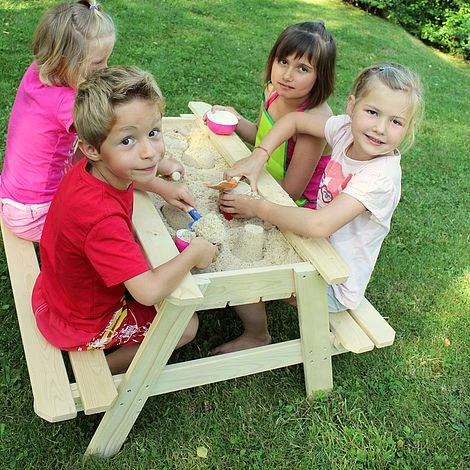 Soulet Childrens Wooden Picnic Table With Sandpit 4 Soulet Childrens Wooden Picnic Table With Sandpit - Image 4