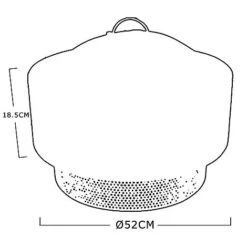 Idooka Stone Effect Fire Pit & BBQ -Green Haven Shop CM7000140.Silhouette
