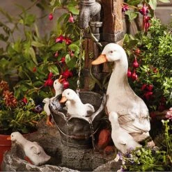 Duck Fountain 9 Duck Fountain -Green Haven Shop D9662 1000x1000 LS 4