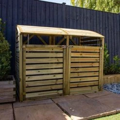 Pressure Treated 5' X 3' Bin Storage Unit -Green Haven Shop ESDXL21PT02520300 dpi 2078