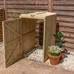 Premium Pressure Treated 2' X 3' Bin Storage Unit -Green Haven Shop ESDXL21PT030 1