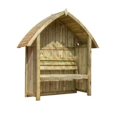 Waltons Wooden Arch Top Garden Pressure Treated Arbour Seat -Green Haven Shop ESDXL21PT035 005