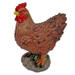 Pair Of Garden Chicken Ornaments -Green Haven Shop FW1006 3