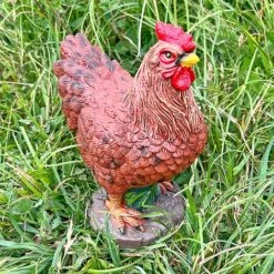 Pair Of Garden Chicken Ornaments -Green Haven Shop FW1006 9