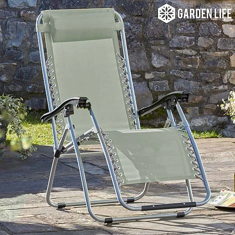 Garden Gear Zero Gravity Chair - Stone 1 Garden Gear Zero Gravity Chair - Stone