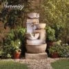 4 Tier Laguna Cascade Water Feature With Light
