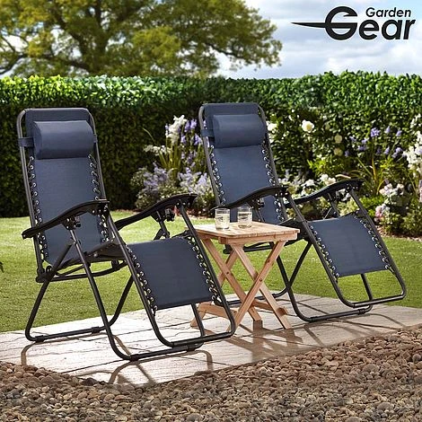 Garden Gear Zero Gravity Chair - Navy 4 Garden Gear Zero Gravity Chair - Navy - Image 4