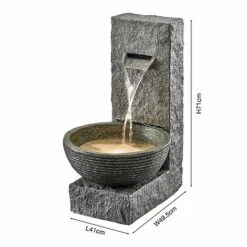 Serenity Stone-Effect Cascading Water Bowl Water Feature -Green Haven Shop G3880202000x200020CO20220Dimensions