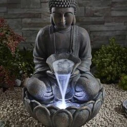Serenity Bronze Sitting Buddha Water Feature -Green Haven Shop G3958202000x200020LS203