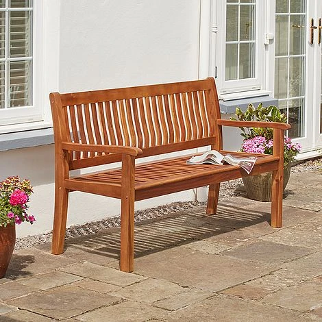 Garden Gear Acacia 3-Seater Garden Bench 3 Garden Gear Acacia 3-Seater Garden Bench - Image 3