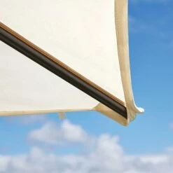 Garden Gear 3x3m Metal Gazebo With Cream Roof And Curtains -Green Haven Shop G4161 6