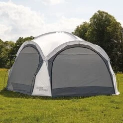 Garden Gear 3.9m Dome Event Shelter With Two Sunshade Walls -Green Haven Shop G4456 rain sheets 1000x1000 1