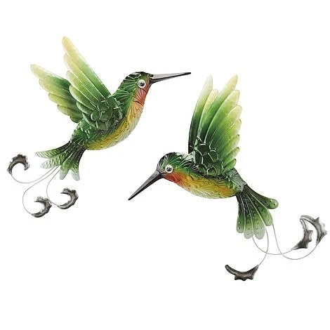Garden Gear Set Of 2 Metal Hummingbirds Wall Art 2 Garden Gear Set Of 2 Metal Hummingbirds Wall Art - Image 2