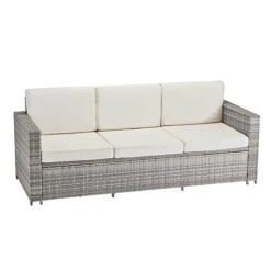 Garden Gear Riviera 5-Seat Rattan Set -Green Haven Shop G4559 G4561 Riviera 5 Light Grey WCover CO 3