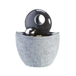 Serenity Contemporary 53cm Stone-effect Water Feature -Green Haven Shop G46412011