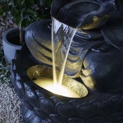 Serenity Extra Large Buddha On A Lotus Flower Water Feature -Green Haven Shop G475520XL20SITTING20BUDDHA2015