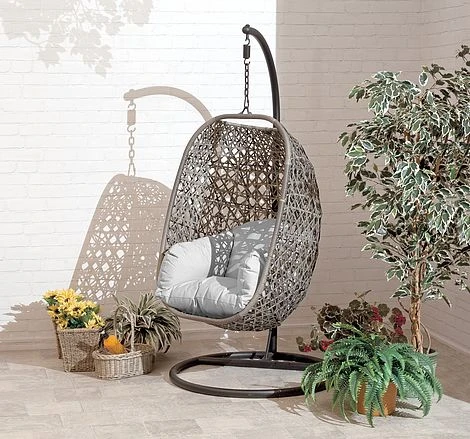 Brampton Luxury Rattan Wicker Outdoor Hanging Cocoon Egg Swing Chair Single 1 Brampton Luxury Rattan Wicker Outdoor Hanging Cocoon Egg Swing Chair Single