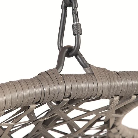 Brampton Luxury Rattan Wicker Outdoor Hanging Cocoon Egg Swing Chair Single 3 Brampton Luxury Rattan Wicker Outdoor Hanging Cocoon Egg Swing Chair Single - Image 3