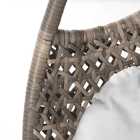Brampton Luxury Rattan Wicker Outdoor Hanging Cocoon Egg Swing Chair Single 4 Brampton Luxury Rattan Wicker Outdoor Hanging Cocoon Egg Swing Chair Single - Image 4