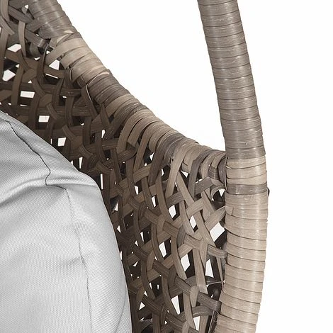 Brampton Luxury Rattan Wicker Outdoor Hanging Cocoon Egg Swing Chair Single 5 Brampton Luxury Rattan Wicker Outdoor Hanging Cocoon Egg Swing Chair Single - Image 5