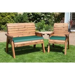 3 Seater Companion Set Angled -Green Haven Shop HB03G