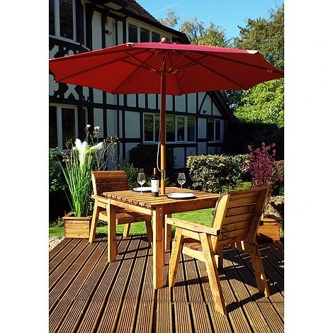 2 Seater Square Bistro Set 2 2 Seater Square Bistro Set - Image 2