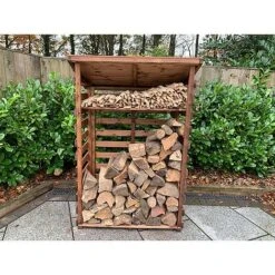 Charles Taylor Wooden Log Store Medium 3 X 2ft -Green Haven Shop HB202206