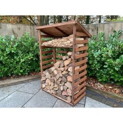 Charles Taylor Wooden Log Store Medium 3 X 2ft -Green Haven Shop HB202207