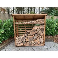 Wooden Log Store Large 5 X 2ft -Green Haven Shop HB203