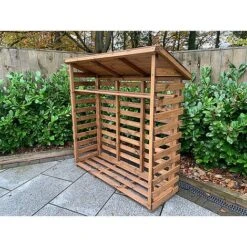 Wooden Log Store Large 5 X 2ft -Green Haven Shop HB203204