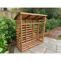 Wooden Log Store Large 5 X 2ft -Green Haven Shop HB203205