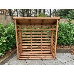 Wooden Log Store Large 5 X 2ft -Green Haven Shop HB203206