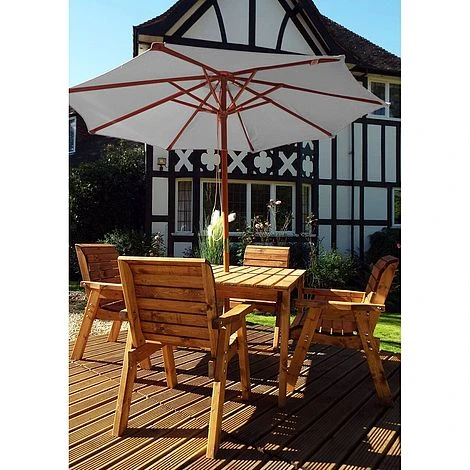 Charles Taylor Wooden Parasol Green 5 Charles Taylor Wooden Parasol Green - Image 5