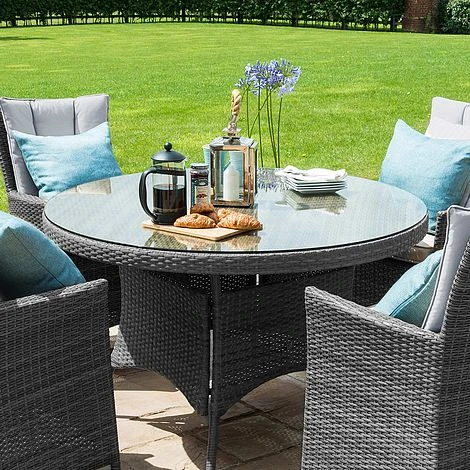Maze Rattan LA Garden Dining Set Round With Ice Bucket 4 Seat 3 Maze Rattan LA Garden Dining Set Round With Ice Bucket 4 Seat - Image 3