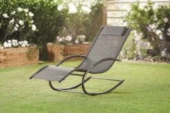 Idooka Mesh Rocking Sun Lounger -Green Haven Shop Lawn1