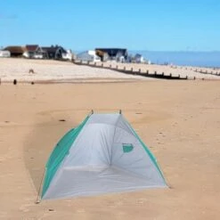 Idooka Outdoors Beach Tent Shelter With Inner Pockets Carrying Pouch UPF 50+ Blue/Green -Green Haven Shop Lifestyle21